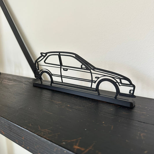 Honda Civic EK9 Type R Outline Wall Art
