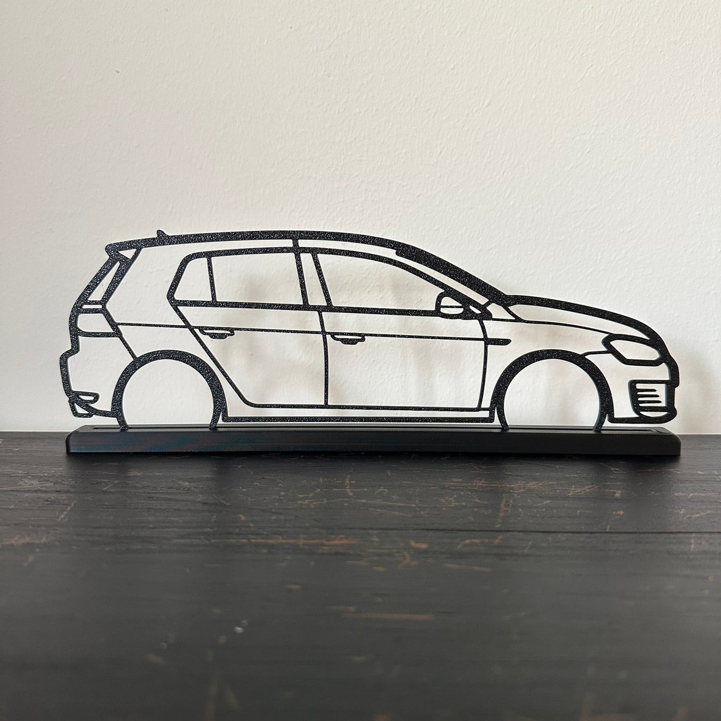 Volkswagen Golf 7 GTI Outline Wall Art | 3D Printed Car Silhouette