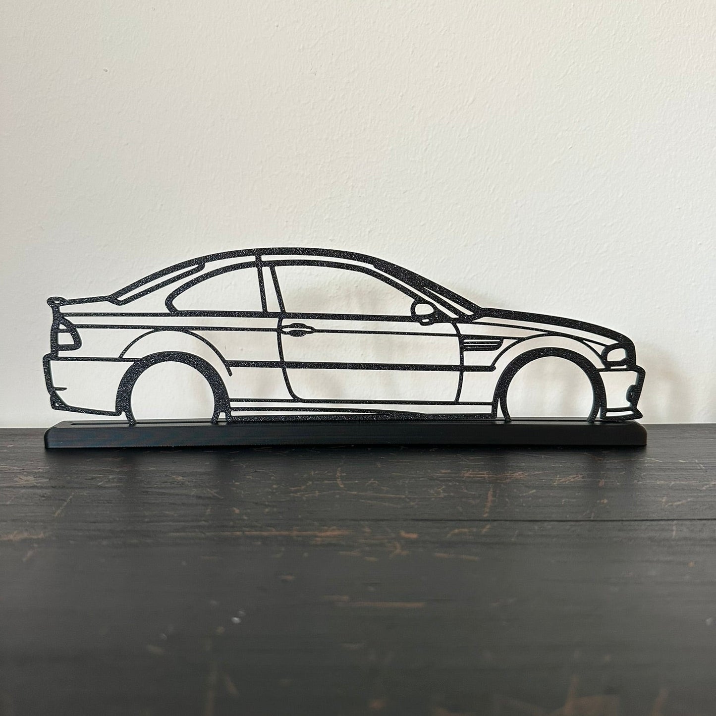 BMW E46 M3 Outline Wall Art | 3D Printed Car Silhouette