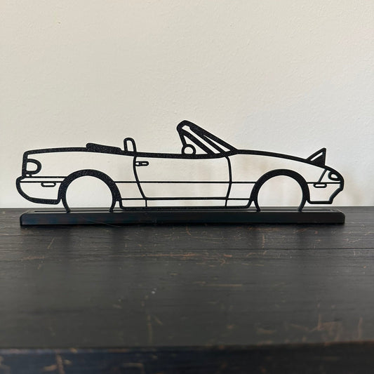 Mazda MX-5 NA Miata – 3D Printed Outline Wall Art